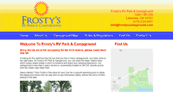 Desktop Screenshot of frostyscampground.com